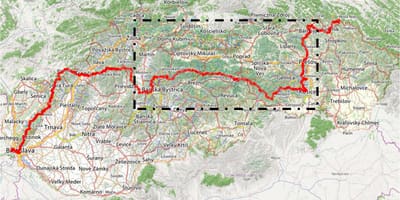 Planinarenje mapu Slovačke