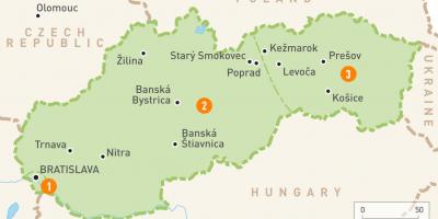 Mapi Slovačke regionima