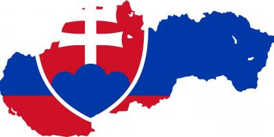 Mapi Slovačke zastavu